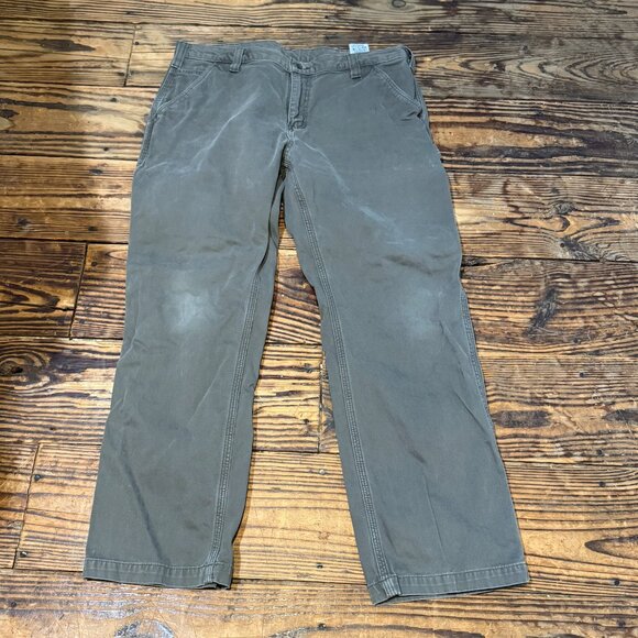 Carhartt B324 DFE Relaxed Fit Carpenter Utility Work Pants Mens Size 38x30 Brown - Picture 1 of 8